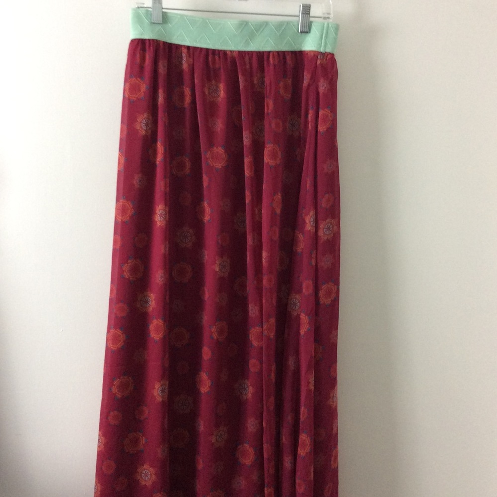 LuLaRoe Skirt Medium Maxi Multi Color